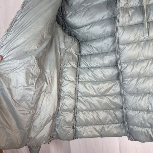 Antonio Melani Light Green Puffer Jacket With Hood Size XS Preowned - Picture 6 of 16